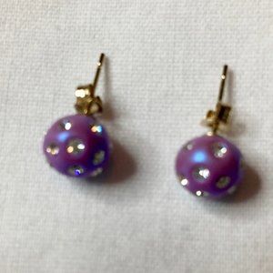 Purple Earrings